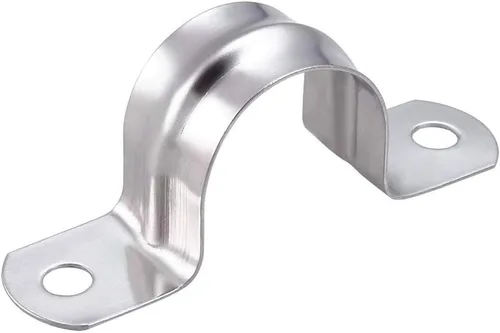 Miniatura 15 de Correa de tubo de soporte rígida de 1.5 pulgadas, abrazadera de correa de tubo en U de 2 agujeros, soporte en U de correa de acero inoxidable