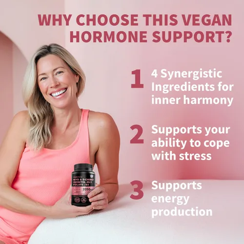 Miniatura 4 de Myo-inositol 40:1 para mujeres – Suplemento de inositol con mio y D-Chiro inositol, folato y vitamina D3 – Cápsulas veganas para rutina diaria