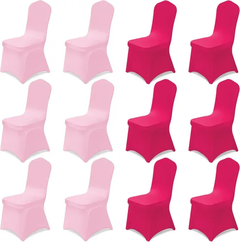 Miniatura 11 de Oudain 12 fundas para sillas plegables del 4 de julio, color rojo, blanco y azul, universales, de elastano, fundas protectoras elásticas lavables