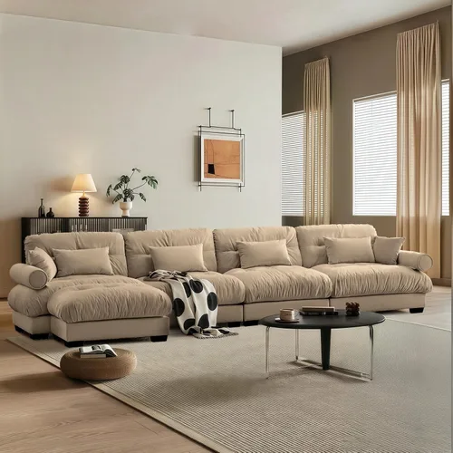 Miniatura 82 de SoarFlash Moderno sofá reclinable de terciopelo para sala de estar, sofá biplaza para apartamento, sofá de almacenamiento con marco de madera Azul