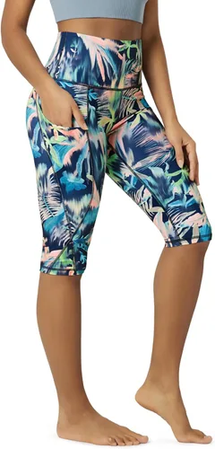 Miniatura 22 de ODODOS - Leggings capri de cintura alta para mujer con bolsillos, control de abdomen, no se transparentan, para entrenamiento atlético, running