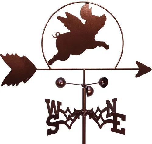 SWEN Products Flying Pig Piggy Veleta (montaje ajustable incluido)