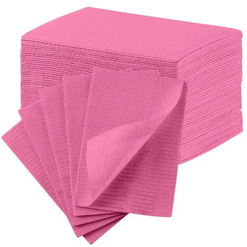 Miniatura 12 de JMU Baberos dentales negros, baberos dentales desechables de 3 capas, baberos para tatuajes impermeables para clínica dental, tienda de tatuajes