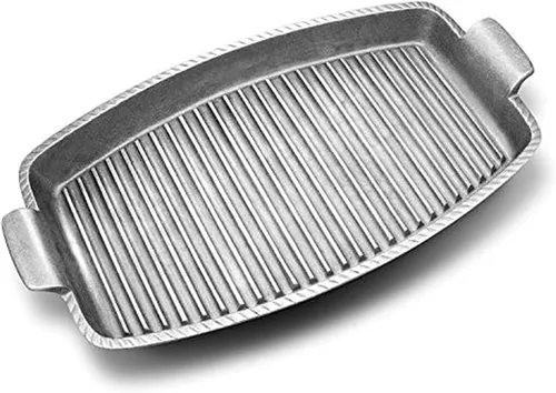 Wilton Armetale Gourmet Grillware - Plancha con asas, 18.5 pulgadas