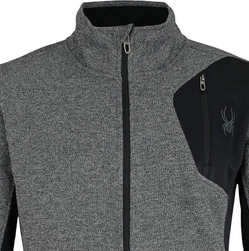 Miniatura 2 de Spyder Raider - Suéter con cremallera completa para hombre, color carbón jaspeado-F20, talla M