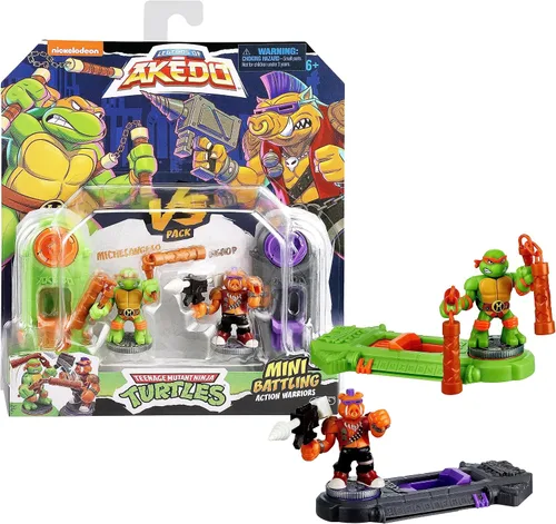 Miniatura 11 de Legends of Akedo Teenage Mutant Ninja Turtles. Mini guerreros de batalla contra paquete Donatello Vs Baxter Stockman M