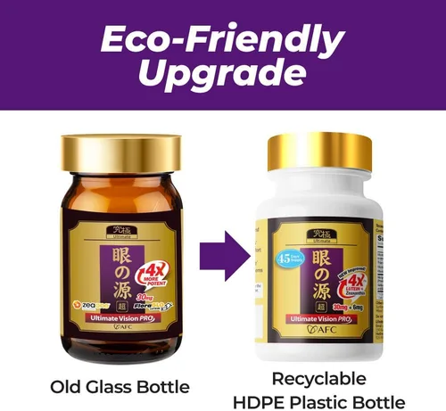 Miniatura 4 de AFC Japan Ultimate Vision PRO - Fórmula mejorada y de tamaño mejorado, vitaminas de apoyo para la salud ocular con luteína, zeaxantina, arándano