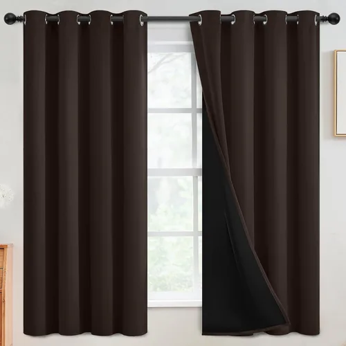Miniatura 14 de SimpleHome - Cortinas opacas 100% para recámara, cortinas de ventana con ojales beige, con aislamiento térmico, cortinas de oscurecimiento