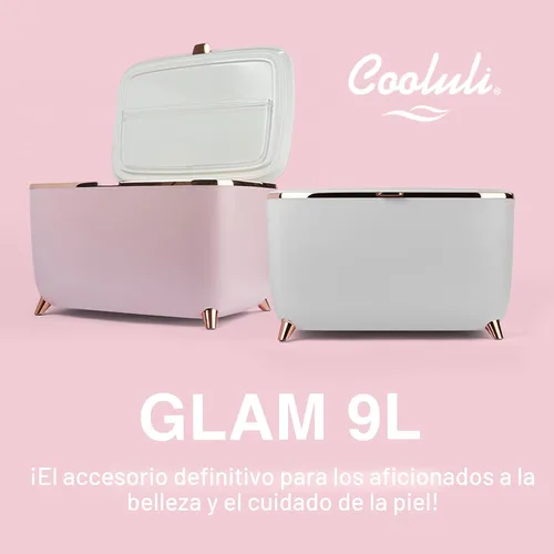 Miniatura 3 de Cooluli Glam Mini Refrigerador para el Cuidado de la Piel de 9L - Mini Refrigerador Rosa para Accesorios de Cuidado de la Piel, Maquillaje, Blanco