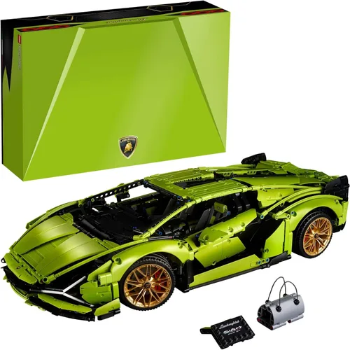 Conjuntos de construcción LEGO Technic Lamborghini Sián FKP 37 para adultos - Detalles de kit de modelo de coche Lamborghini para hombres y mujeres,