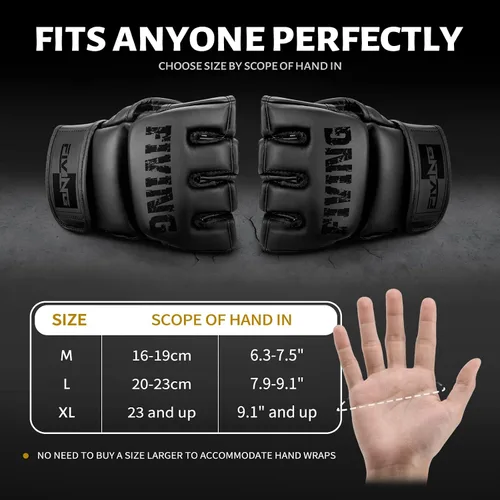 Miniatura 2 de Guantes MMA para hombres y mujeres, guantes de boxeo para saco de boxeo, sparring, entrenamiento, muay thai, artes marciales, guantes de kickboxing