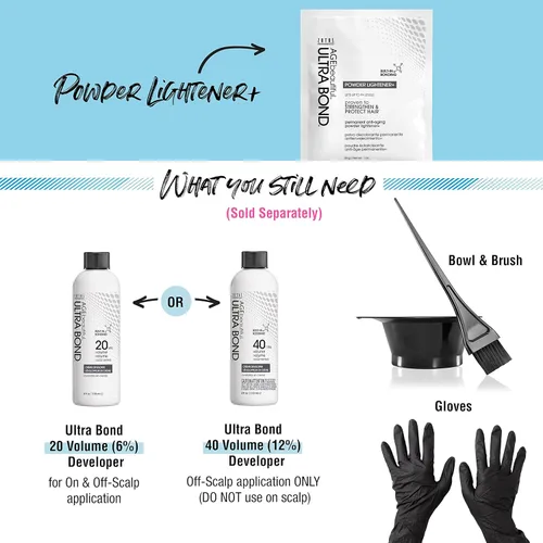 Miniatura 5 de AGE beautiful Permanent Powder Hair Lightener with Ultra Bond Building Formula, Lifts Up to 9+ Levels, Strengthens & Protects Hair, Professional for