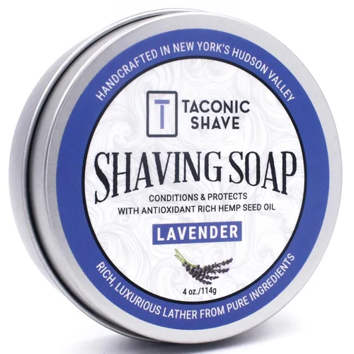 Miniatura 8 de Taconic Shave Jabón de afeitar – Aroma a lima – Espuma densa y lisa para afeitado húmedo clásico – Espuma con cepillo y tazón – Cojín protector
