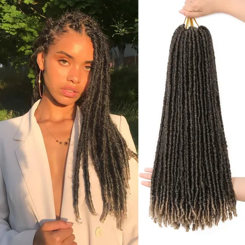 Miniatura 18 de WIGNEE Cabello de Ganchillo 120 Hebras Locs Sintéticos 8 Pulgadas Locs Suaves Pre-Trenzados 6 Paquetes Cabello de Ganchillo Pre-Anudado para Mujeres