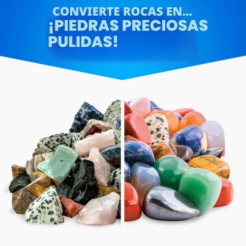 Miniatura 4 de Recambio National Geographic de arena para pulidor de rocas, funciona con National Geographic, lortone, thumler y más