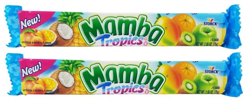 Miniatura 2 de Mamba - Caramelo masticable de frutas 2.65 onzas, 2 paquetes (masticables de fruta)