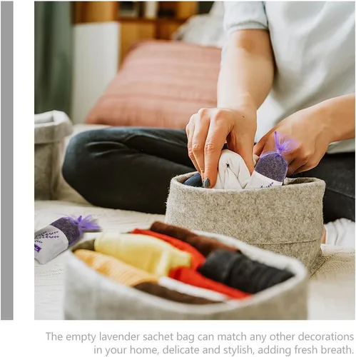 Miniatura 9 de Bolsas de almacenamiento de bolsitas, bolsas vacías de lavanda, bolsas de almacenamiento de flores secas, bolsitas de lavanda, bolsas vacías