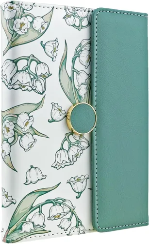 Miniatura 10 de Mazeran Diarios magnéticos florales, elegante tapa dura de piel sintética B6, cuaderno ejecutivo, diario de viaje, girasoles