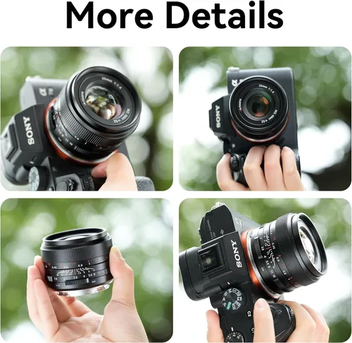 Miniatura 3 de 7artisans 35mm F1.4 Mark Ⅲ Lente Prime de Enfoque Manual de Marco Completo de Gran Apertura Compatible con Cámara Sin Espejo de Montura L (Negro)