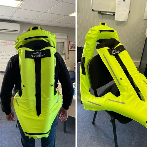 Miniatura 6 de Chaleco de airbag para motocicleta para hombres y mujeres, chaqueta de equitación con airbag de motocross con tira reflectante, airbag para moto