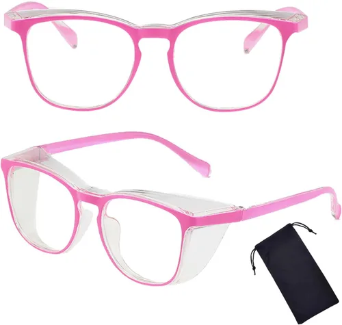 Miniatura 13 de Gafas de seguridad para hombres y mujeres, gafas de seguridad antivaho cómodas, bloqueo de luz azul, protección UV, enfermeras adultas (clear 1pack)
