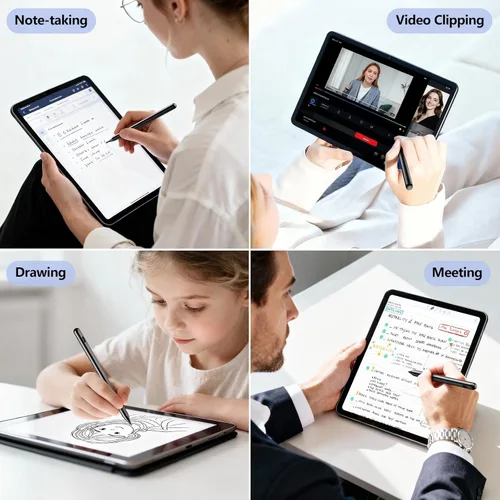 Miniatura 7 de Stylus Pen Carga Rápida 2X Lápiz Activo Compatible con Apple iPad Pro 11"/12.9"/M4 2018-2025, iPad Air 3/4/5/M2/M3, iPad 6-11, iPad mini 5/6