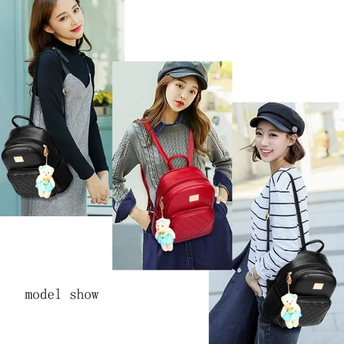 Miniatura 7 de Mochila imitación de piel con monedero para mujer