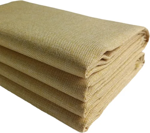 Miniatura 30 de TinaKim Tela de tapicería de lona, material de tela tipo lino sintético, para reparación de asientos de silla de sofá (beige 3, 2 yardas