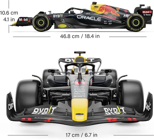Miniatura 4 de Voltz Toys Auténtico auto de control remoto RedBull Rb18 1:12 F1 con licencia - Serie de autos RC de la colección F1 para niños y adultos - Auto RC