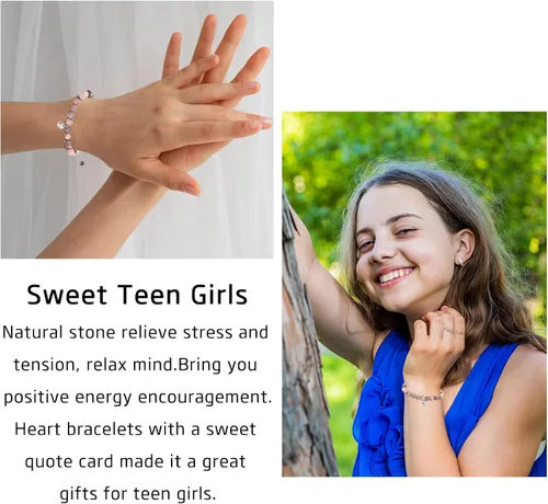 Miniatura 2 de NANOOER Regalos para adolescentes y niñas, con texto en inglés You Are Braver Stronger Smarter Than You Think, pulseras inspiradoras