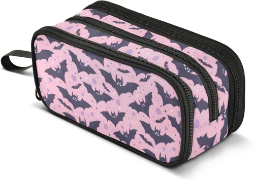 Miniatura 30 de MNSRUU Estuche grande para lápices, estuche estético con diseño de rana linda, organizador de marcadores, caja de lápices para niñas, niños