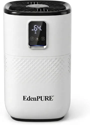 EdenPURE Humidificador sin niebla: humidificación evaporativa silenciosa y sin niebla con tanque de 4.5 L, funcionamiento eficiente de energía,