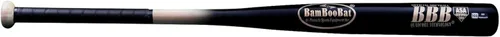 Miniatura 4 de BamBooBat Bate de sóftbol de lanzamiento lento sin carga aprobada por la ASA - 34 pulgadas garantía de 100 días Mango natural/barril azul real