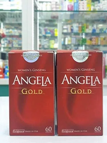 02 cajas*60 cápsulas - Angela Gold Ginseng para mujer - 100% natural - Envío desde Estados Unidos 5-10 días