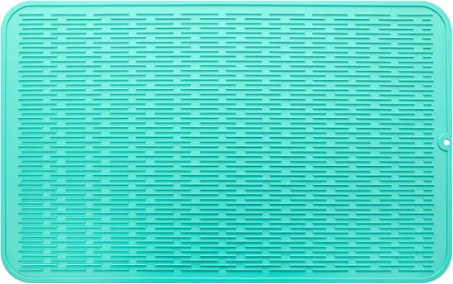 Miniatura 77 de MicoYang Alfombrilla de silicona para secado de platos para múltiples usos, fácil de limpiar, ecológica, resistente al calor, alfombrilla