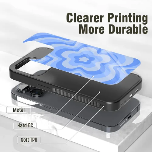 Miniatura 3 de Fundas de teléfono con estampado de flores Kawaii para niñas estéticas iPhone 11 12 13 14 Pro Max Plus Mini X 7 8 SE, Samsung A02 A10 A13 A42 A51