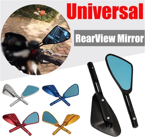 Miniatura 3 de Espejos laterales para motocicleta, manubrio, espejo retrovisor lateral para Benelli TRK 502 502 502 x 502K TNT 125 502c 752s BJ500 (color negro)