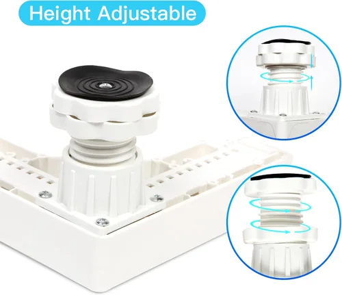 Miniatura 4 de Nefish Soporte para Mini Refrigerador Ajustable Soporte para Refrigerador con 4 Pies Resistentes Base Universal para Electrodomésticos Soporte