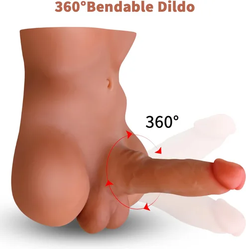 Miniatura 2 de Muñeca sexual masculina con consolador flexible y realista para adultos, juguetes sexuales para mujeres, muñecas sexuales, consoladores grandes