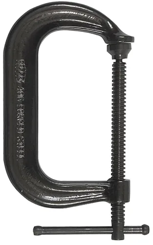 BESSEY CDF402 Abrazadera C forjada de gota de husillo de óxido negro de 2 pulgadas x 2 pulgadas