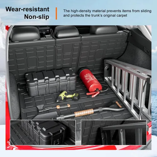 Miniatura 4 de Alfombrilla de carga Powoq Compatible con Mazda CX-5 2023-2025, alfombrilla TPE para maletero, respaldo para maletero, alfombrilla de reemplazo