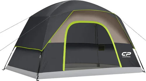 Miniatura 19 de CAMPROS CP Camping Tent 2/4/6 Person, Waterproof Windproof Double Layer Dome Tent, Easy Setup with Large Mesh Windows & Wide Door for Outdoor