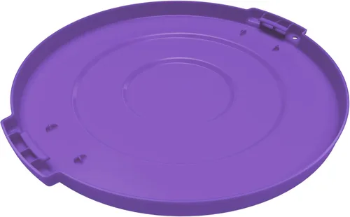 Miniatura 3 de SPARTA Bronco - Tapa de contenedor de basura, papelera redonda para eliminación, 10 galones, morado, (paquete de 6)