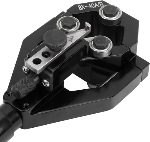 Miniatura 9 de Pelacables de mano, ergonómico multifunción herramienta de corte de cables para electricistas, hogar, aleación de aluminio BX 40A B 20 a 1.575 in, 1