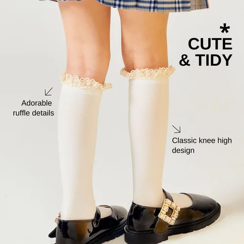 Miniatura 4 de Calcetines altos hasta la rodilla para niñas pequeñas