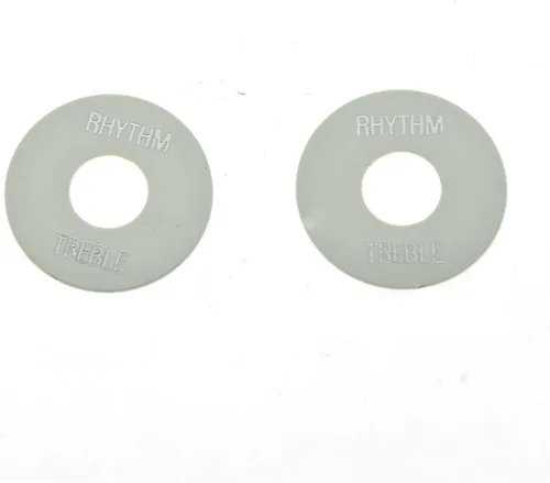 Miniatura 4 de KAISH 2 unids negro con letra dorada LP interruptor de palanca de guitarra placa de ritmo agudos anillo para Les Paul