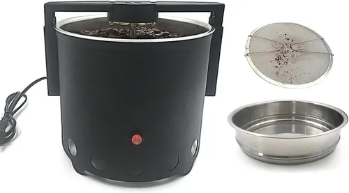 Enfriador de grano de café de 1.1LB Máquina de enfriamiento de tostado eléctrico Placa de enfriamiento de grano de café giratoria con pantalla de