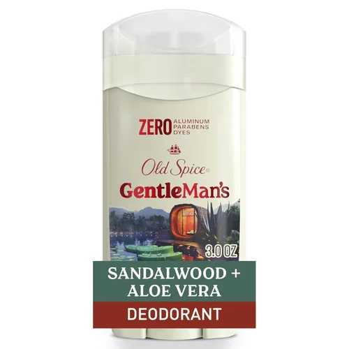 Old Spice GentleMan's - Desodorante de tacto seco sin aluminio para hombres, frescura duradera 24/7, suave para la piel con acondicionadores para la