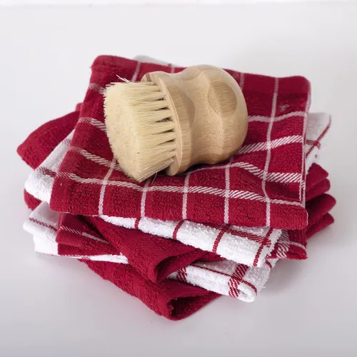 Miniatura 5 de Ritz Juego de paños de cocina a cuadros: altamente absorbente y súper suave - 100% algodón, paños de limpieza de cocina duraderos para limpiar mesas