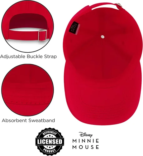 Miniatura 7 de Disney Gorra de béisbol para mujer, gorro ajustable de Minnie Mouse para adultos